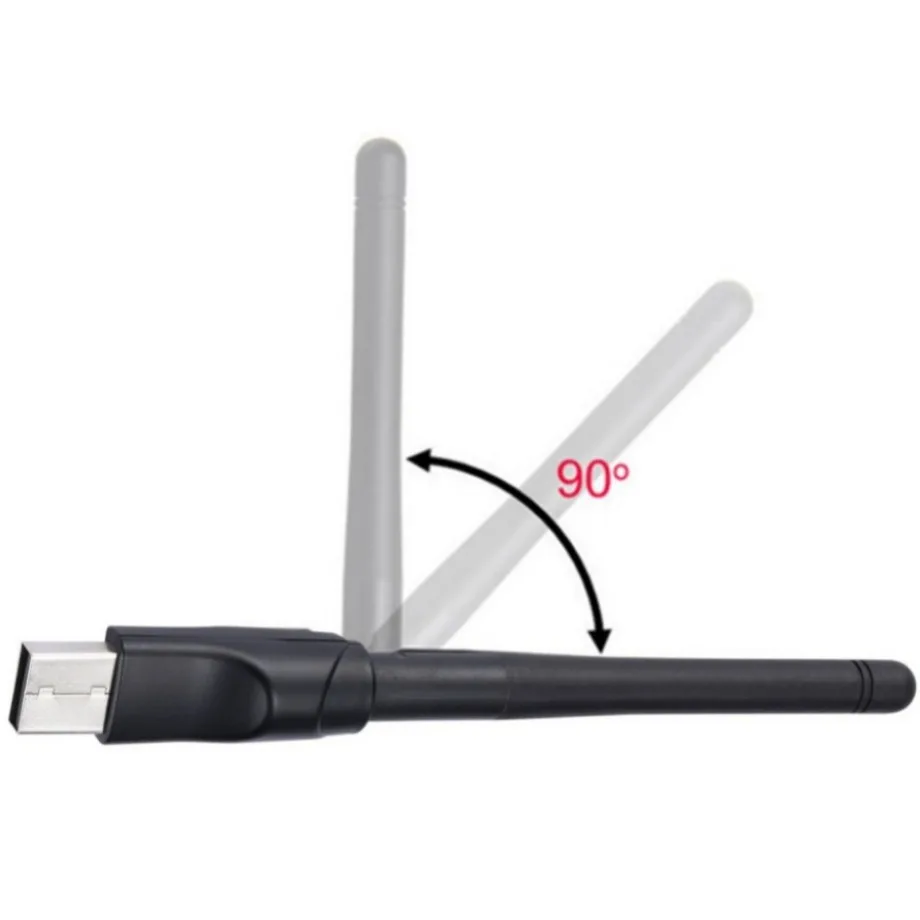 PC 윈도우용 USB 와이파이 어댑터, 무선 네트워크 카드, MT7601 LAN 와이파이 리시버 동글 안테나, 802.11 b/g/n, 150Mbps
