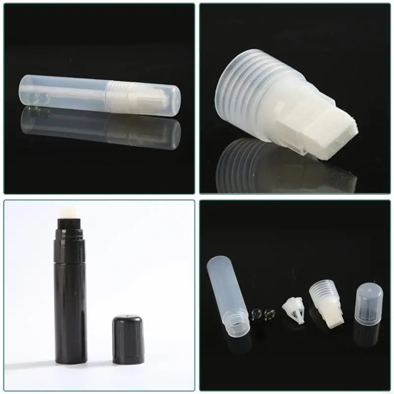 92MB 2 PCS/SET 빈 페인트 마커 설정 15mm 플랫 헤드 리필 가능한 페인트 펜