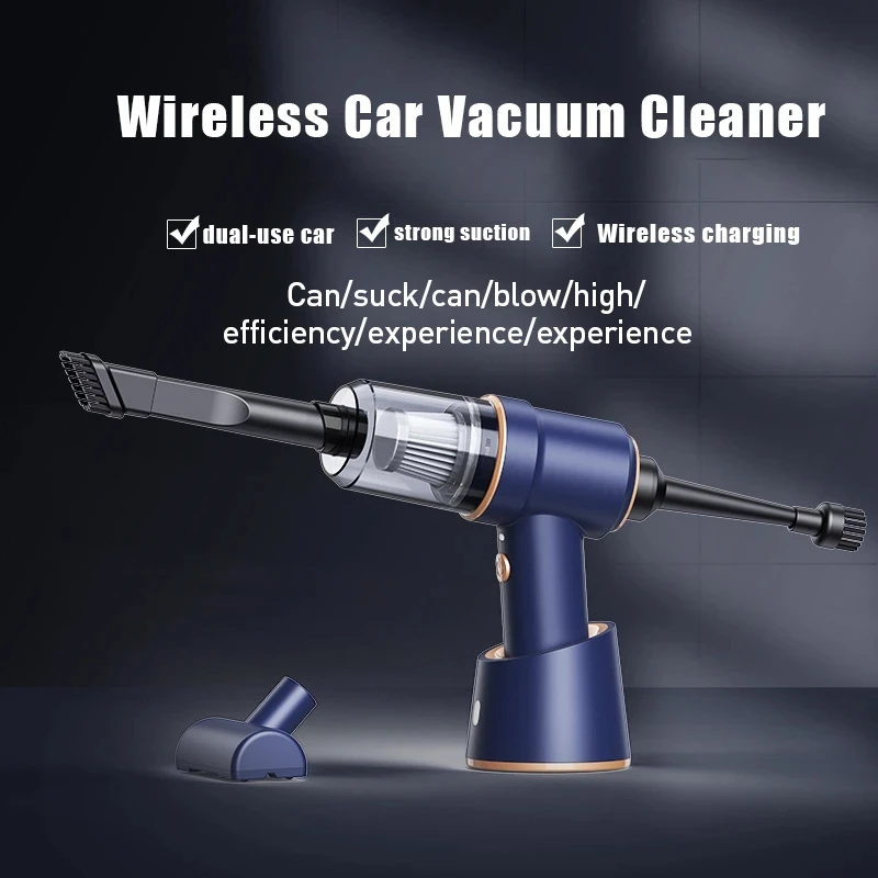 80000Pa 2 In 1 Car Vacuum Cleaner Wireless Charging Compressed Air Duster Handheld High-power Air Blower Duster for Home Office air blower,cordless air duster,air dust blower,electric air duster