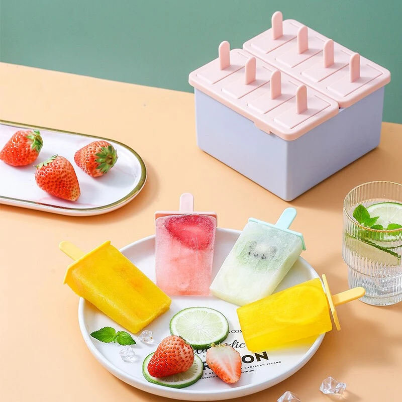 GIANXI Popsicle Mold DIY Homemade Ice Box with Plastic Stick Ice Cream Machine Mould Cube Tray Kitchen Accessories ice mold ice cream molds