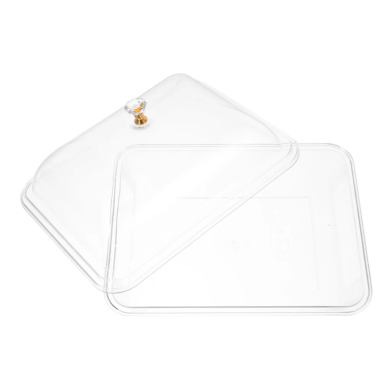 Rectangle Acrylic Tray Covered et Tray Trays For Food Plastic Service Plates Hospitality Fruit Transparent Dinner