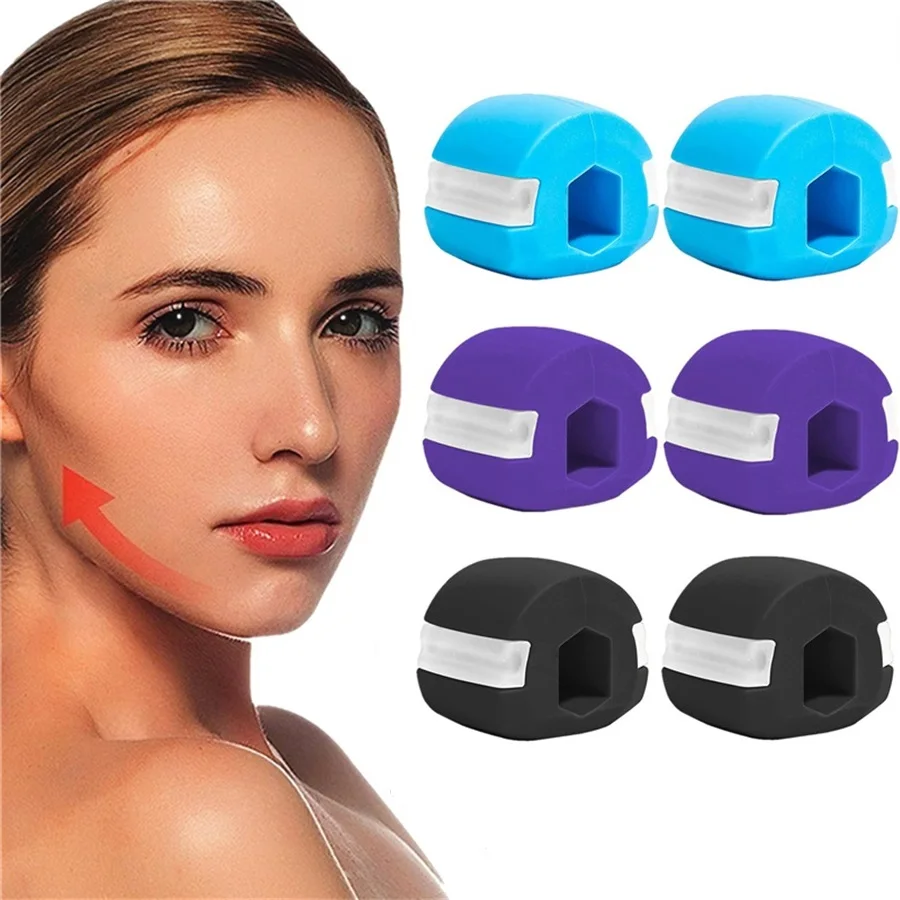 2 قطع هلام السيليكا الوجه كرة لياقة بدنية الفك التمارين تونر للوجه تقليل الذقن المزدوجة الاسترخاء الكرة الصالة الرياضية التدريب الفك محاكاة