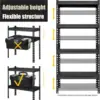 Primezone 27.5"" W X 12"" D X 59"" H Heavy Duty Metal Storage Shelves - 4 Tier Adjustable Garage Storage Shelving Unit, 5