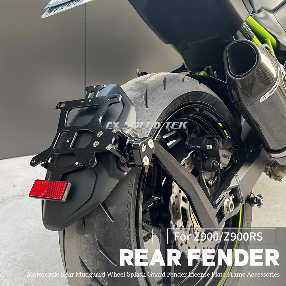 リアマッドガードカワサキ Z900 2017 2018 2019 2020 2021 ABSカーボンリアフェンダースプラッシュガード バイクパーツ HAENJA リアフェンダーカワサキ For Z900 For Z900RS 2017 2018 2019