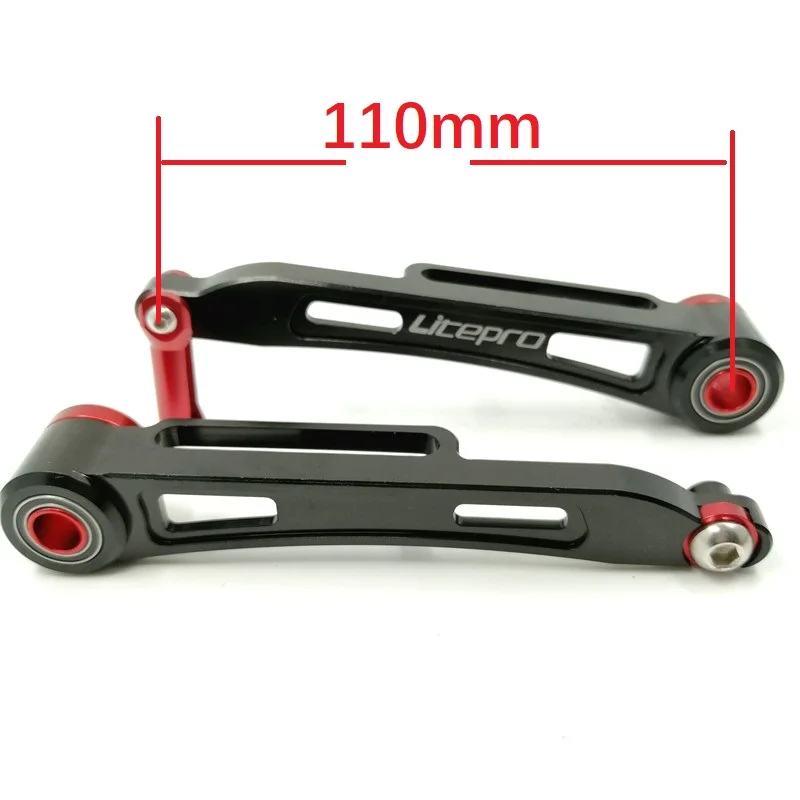 Faltrad v Bremssattel 110mm langer Arm Brems verlängerung adapter ultraleichte hohle schwarz rot silber litepro für Brompton