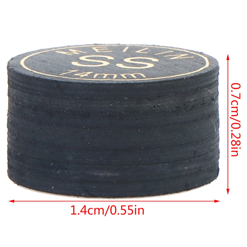 Billiard Heads 2 Pcs/lot 14mm Japanese Multi-Ply Heads Black Gold Professional Fancy Nine-Ball Cue Head Snooker Billiard Heads Hard Soft