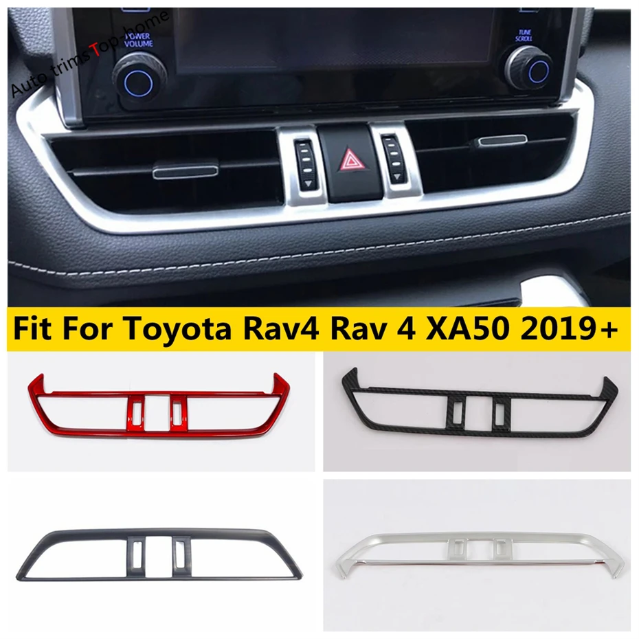 

Dashboard Central Control Air Conditioning Vent AC Outlet Cover Trim Car Accessories Fit For Toyota Rav4 Rav 4 XA50 2019 - 2023