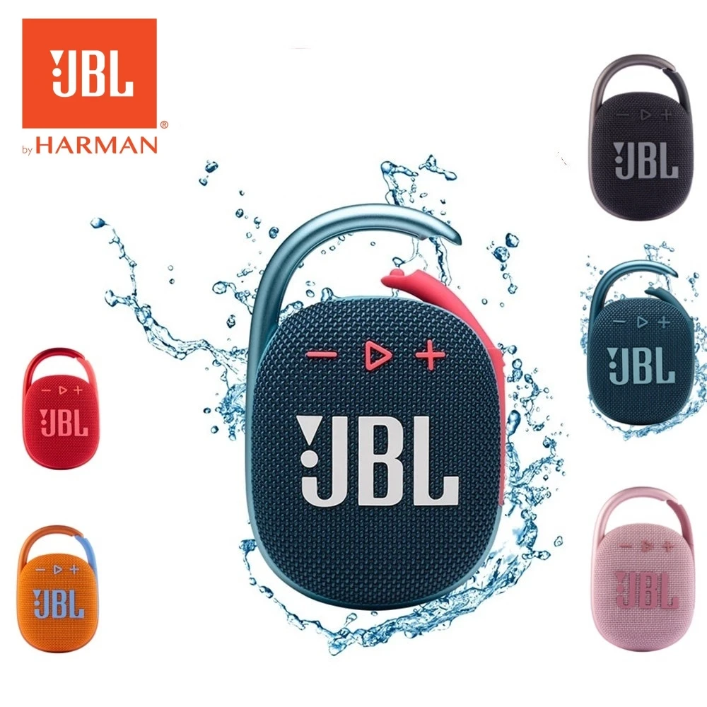 100% оригинальный JBL Clip 4 беспроводной Bluetooth-динамик IPX67, водонепроницаемые уличные портативные колонки с басами