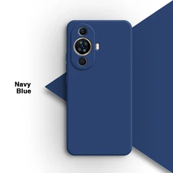 Premium Liquid Silicone Back Cover for Huawei Nova Series - Simple, Stylish, Durable (Navy Blue)