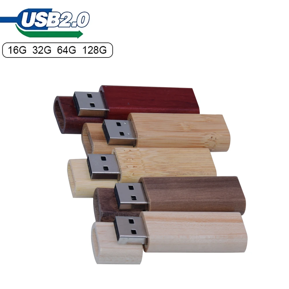 USB Flash Drive Bamboo Wooden 4GB 8GB 16GB 32GB 64GB Photography Gift