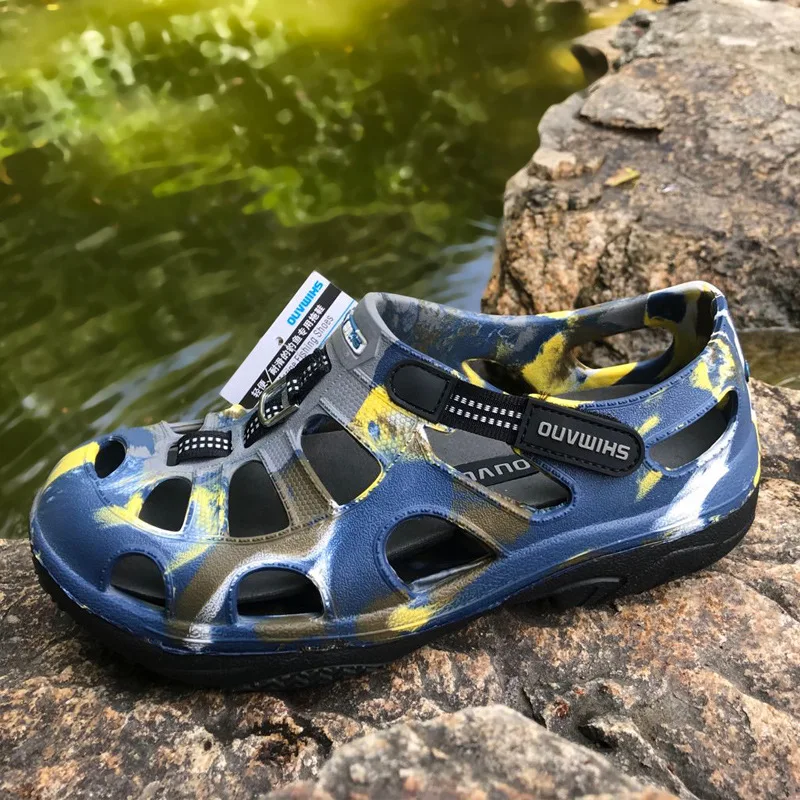 New Fishing Shoes Men Sandals Outdoor Breathable Wading Shoes Men's Summer Shoes Non-slip Casual Beach Slippers for Men 3