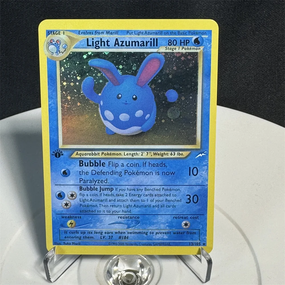 Pokemon Cards Foil Flash Card Neo Destiny Series Dark Espeon Meganium Bellossom  Trading Card Proxy Collection Battle Card - AliExpress 26
