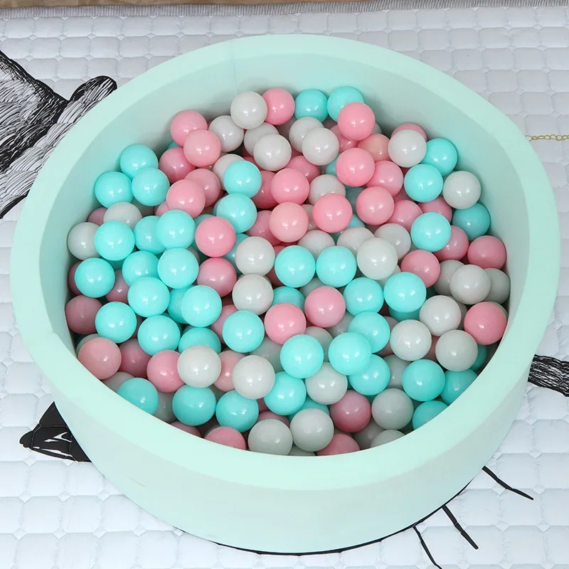 European Style Thick Sponge Ball Pit, Indoor Playpen for Kids, Ocean Wave Ball Pool with Balls, Child's Game Play Area 4