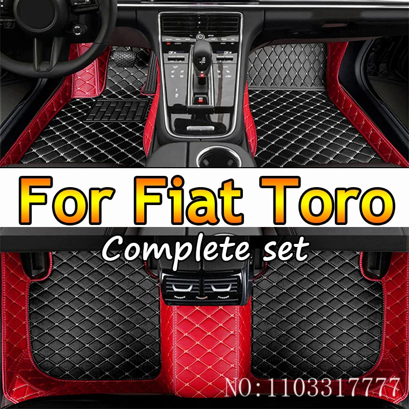 

Custom Car Floor Mats For Fiat Toro 2016-2022 DropShipping Interior Accessories 100% Fit Leather Carpets Rugs Foot Pads
