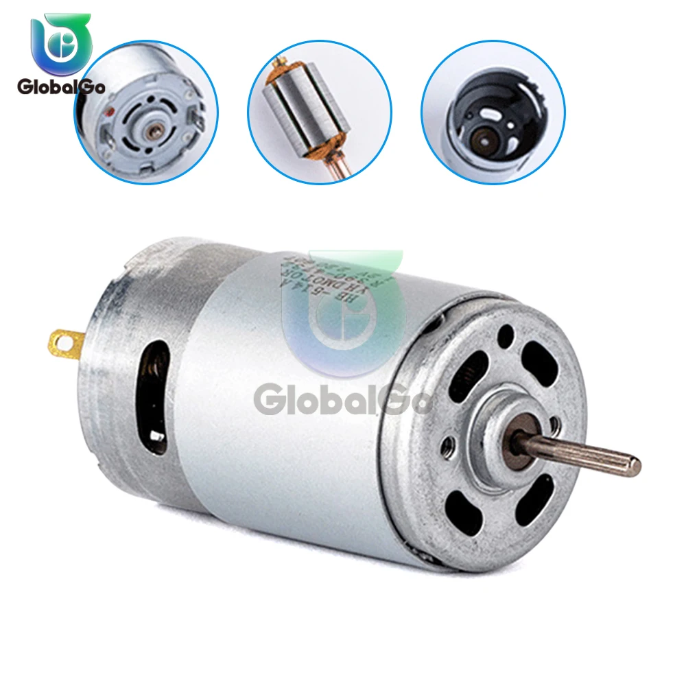 Motor dc Escovado 220v 12000rpm Escova de Carbono Compensada em Miniatura Ímã Permanente Ferramentas Elétricas do Motor Diy Acessórios do Motor 7512