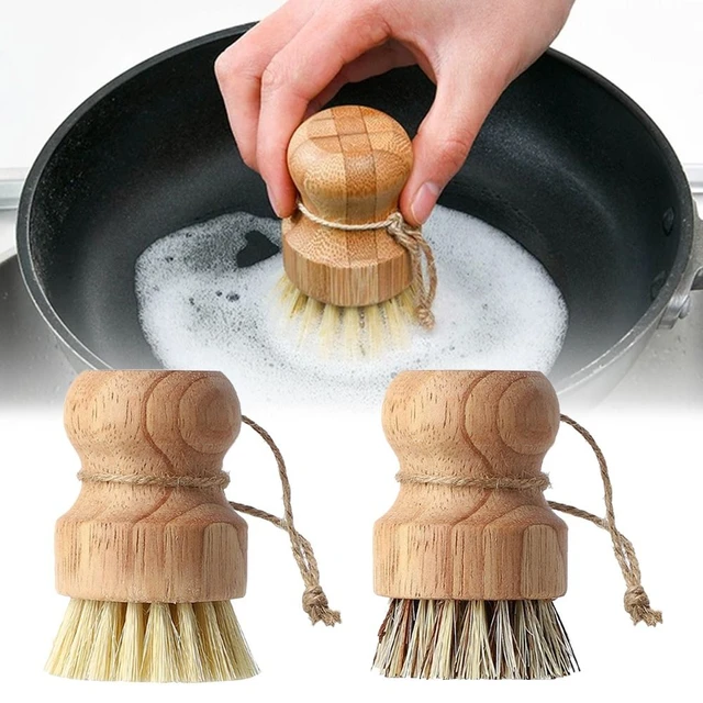 3 Pc Iron Handle Scrub Brush Scrubber All Purpose Floor Cleaning Wash  Kitchen