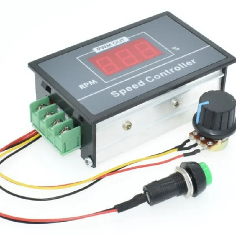 DC 6-60V 12V 24V 36V 48V 30A PWM DC Motor Speed Controller Regulator Motor Speed Controller with Start Stop Switch