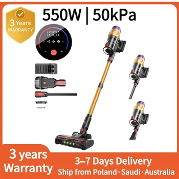 IDEACH V18 550W 55kPa Handheld Wireless Vacuum Cleaner,Smart Touchscreen,3 Power Modes,Removable Battery,Vacuum Cleaner for Home