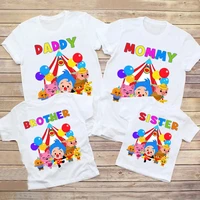 Matching Family Outfits Party Plim Shirt Summer Matching Outfits Beach TShirt Children Toddler T Shirts Mommy Clothes Daddy Baby 1