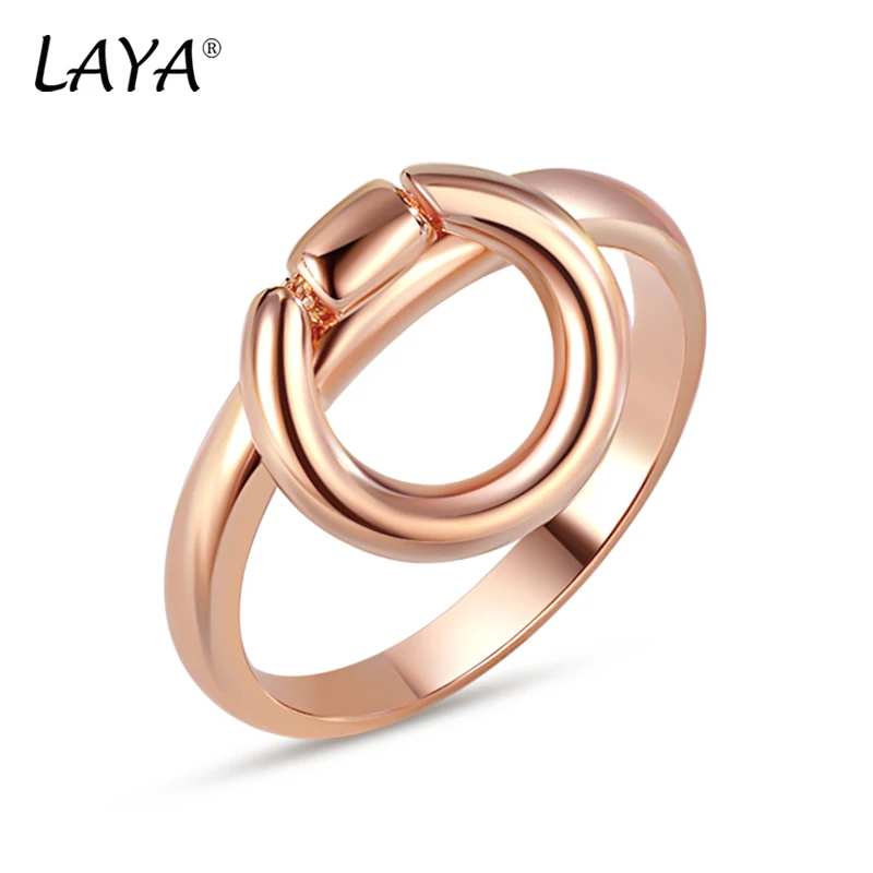 LAYA 925 Sterling Silver Irregular Unique Design Plain Silver Finger