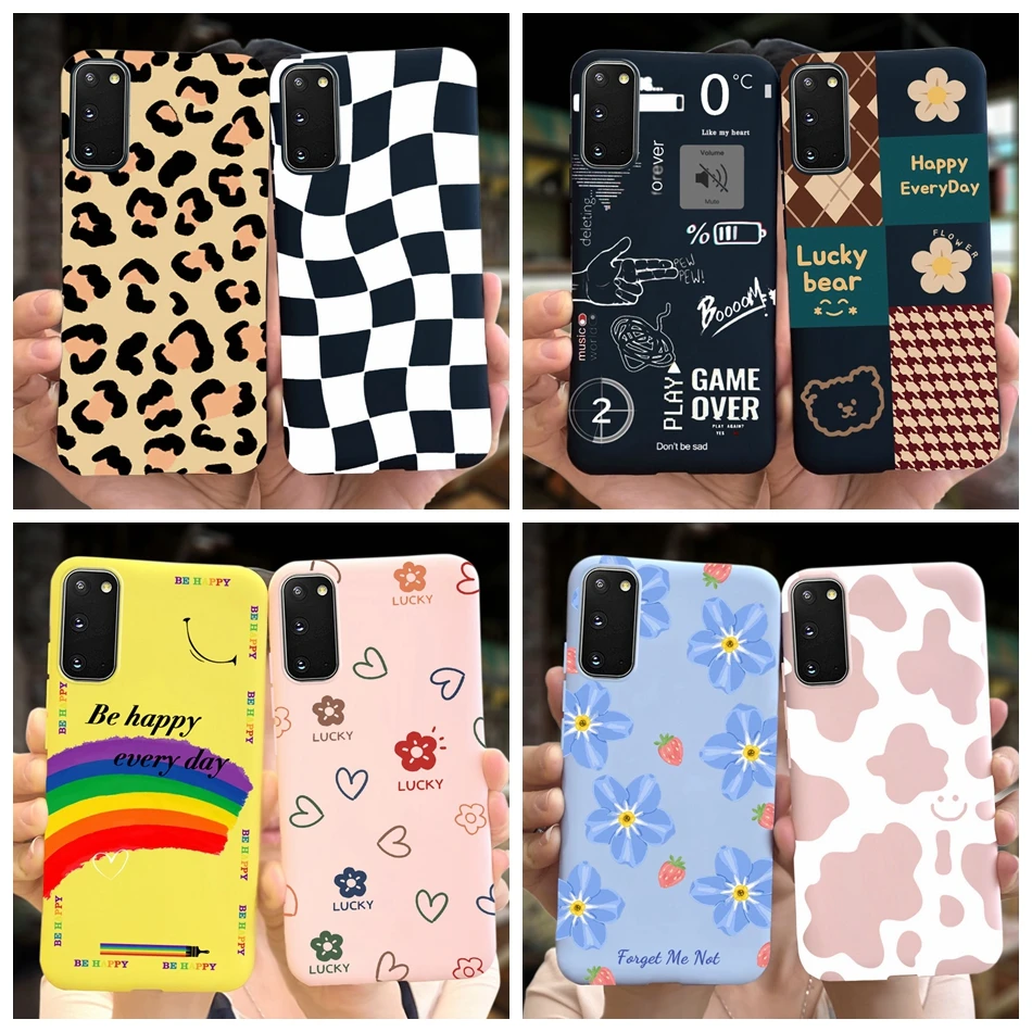 Fashion Cute Cartoon Soft Candy Color Silicone Phone Case Cover