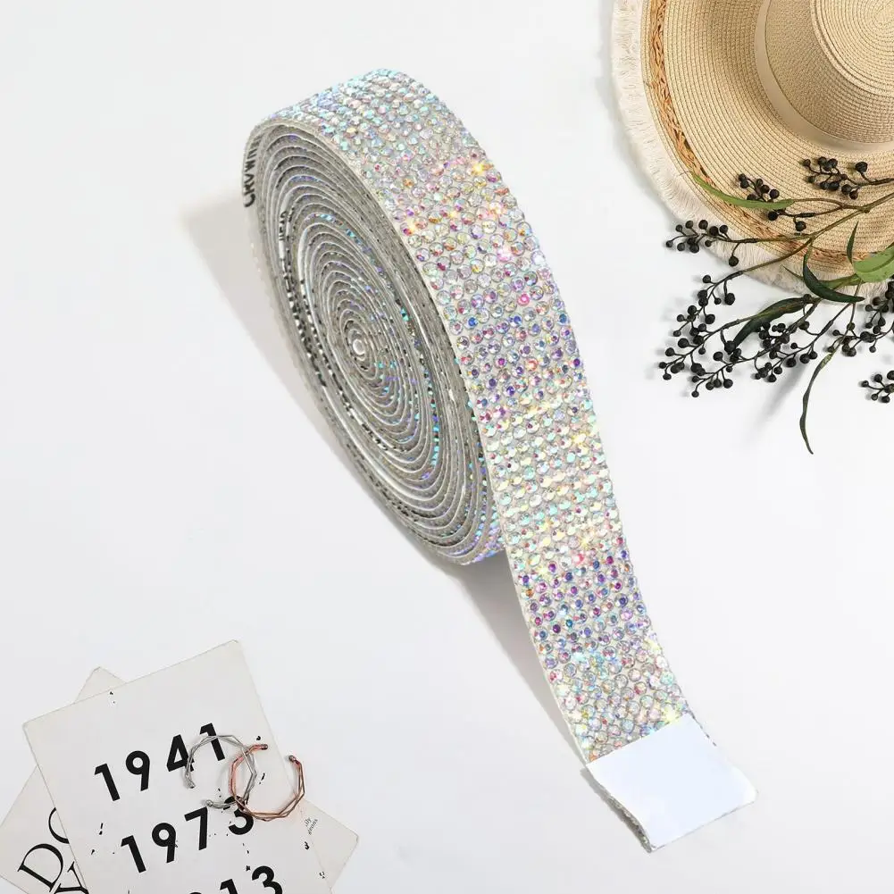 Great Stickiness Rhinestone Tape Sparkling Self-adhesive Rhinestone Tape Diy Crafts Gift Wrapping Party Decoration Supplies