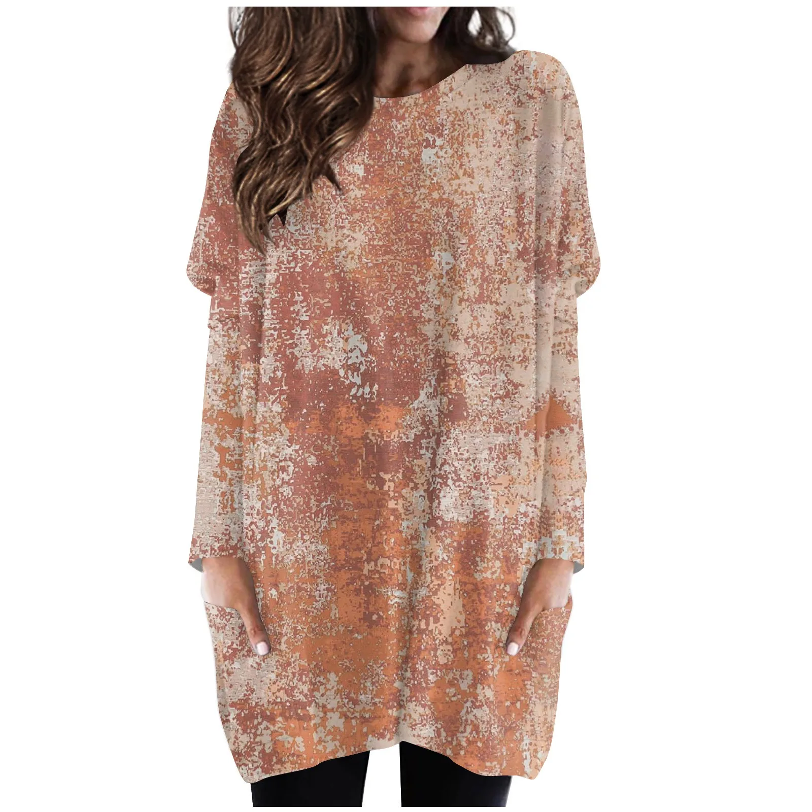 

Big Size T Shirt Women Clothes Spring Autumn Fashion Tee Shirt Femme Long Sleeve With Pockets Top Blusas Mujer De Moda 2023