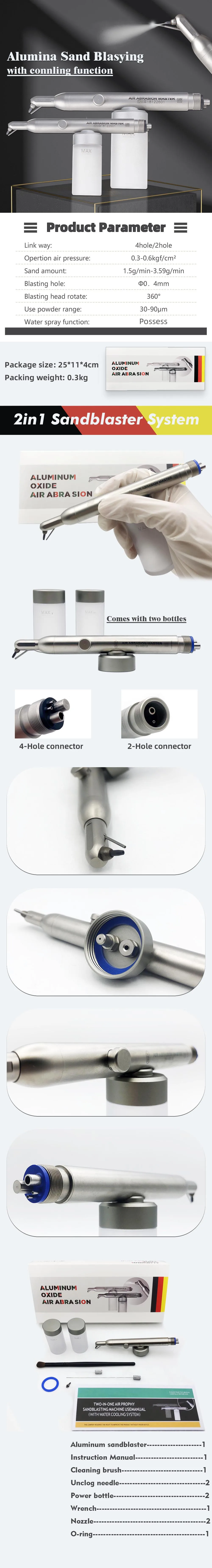 Dental Aluminium Oxid Jet Air mit Wasser Spray Abrieb Polierer Sandstrahlen Sandstrahler Zahn Reinigung Bleaching Stift Mundpflege – Detail 1