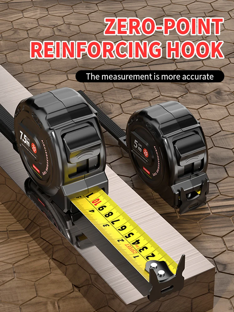 Wear-resistant Steel Tape Measure Measuring tools Anti-corrosion Retractable Ruler Woodworking Ruler Measuring Tools