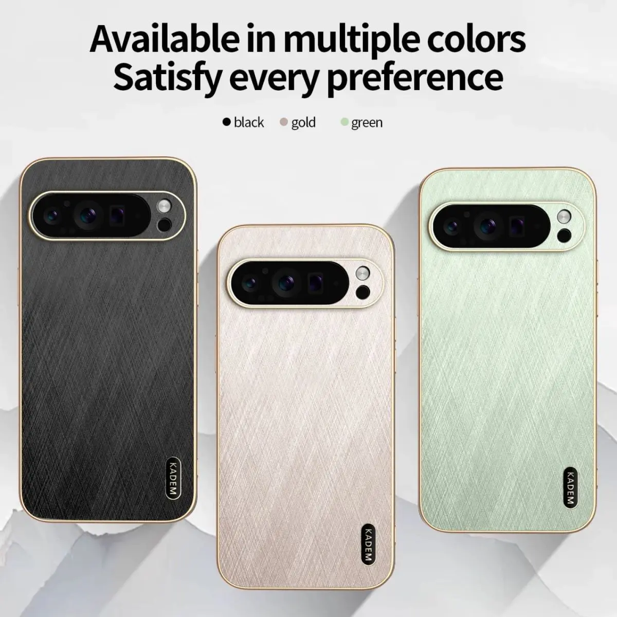 Business Magnetic Electroplating Gold Silk Pattern Anti-Fall Phone Case