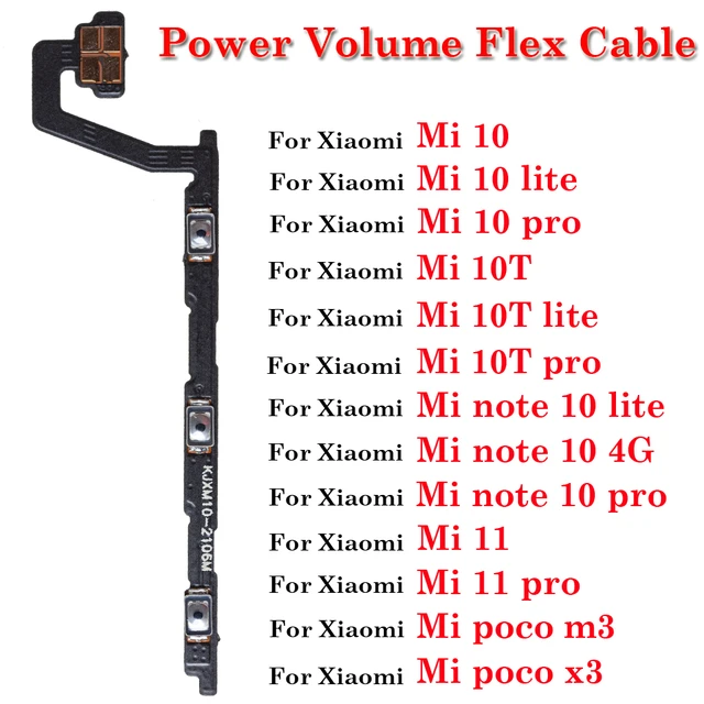 Bouton d'alimentation et bouton de volume Câble Flex pour Xiaomi MI 11