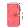 New Women Wallet Multifunctional Fashion PU Leather Long Wallets Multi-card Position Clutch Buckle Zipper Student Wallet 6
