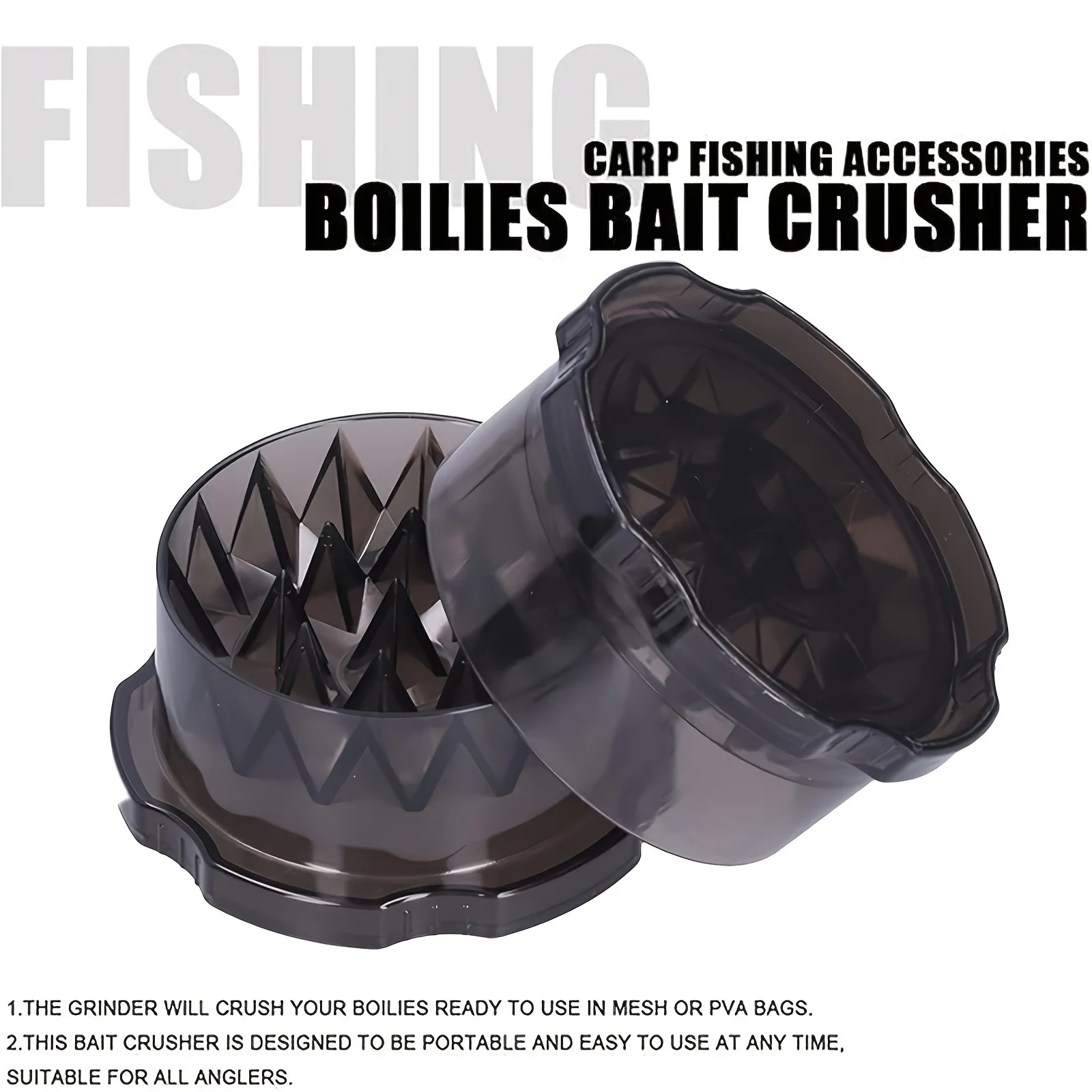 Moulinette à appâts réutilisable pour la pêche de la carpe, broyeur durable pour amorce et leurres durs