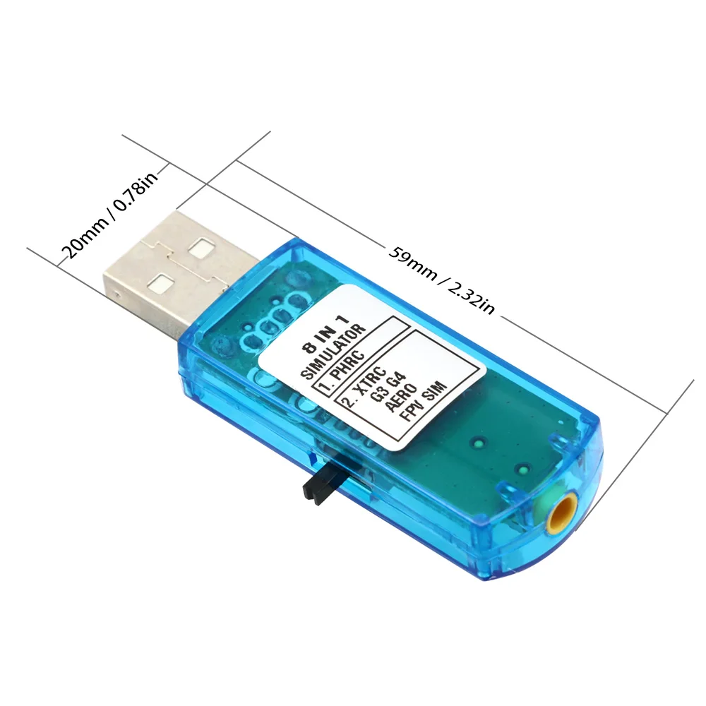 8IN1 8 ben 1 USB Madárraj Színlelő Számítógépes Iramlás Színlelő számára XTR5 FMS G4 FPV Léghajó Helikopter Számvevő