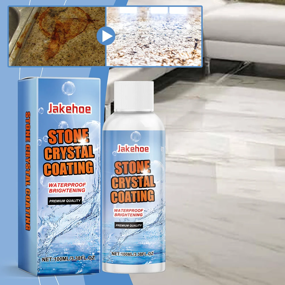 Stone Stain Remover Cleaner Powerful Marble Stone Cleaner Polishes for Kitchen Patios Backyard Marble Household Supply