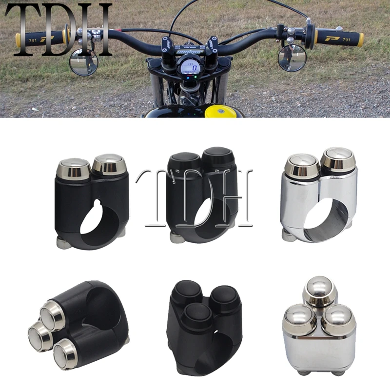 

Motorcycle 22mm 25mm Handlebar Switch Turn Signal Light Horn Hand Control 2/3 Button Switch for Harley Yamaha Chopper Bobber