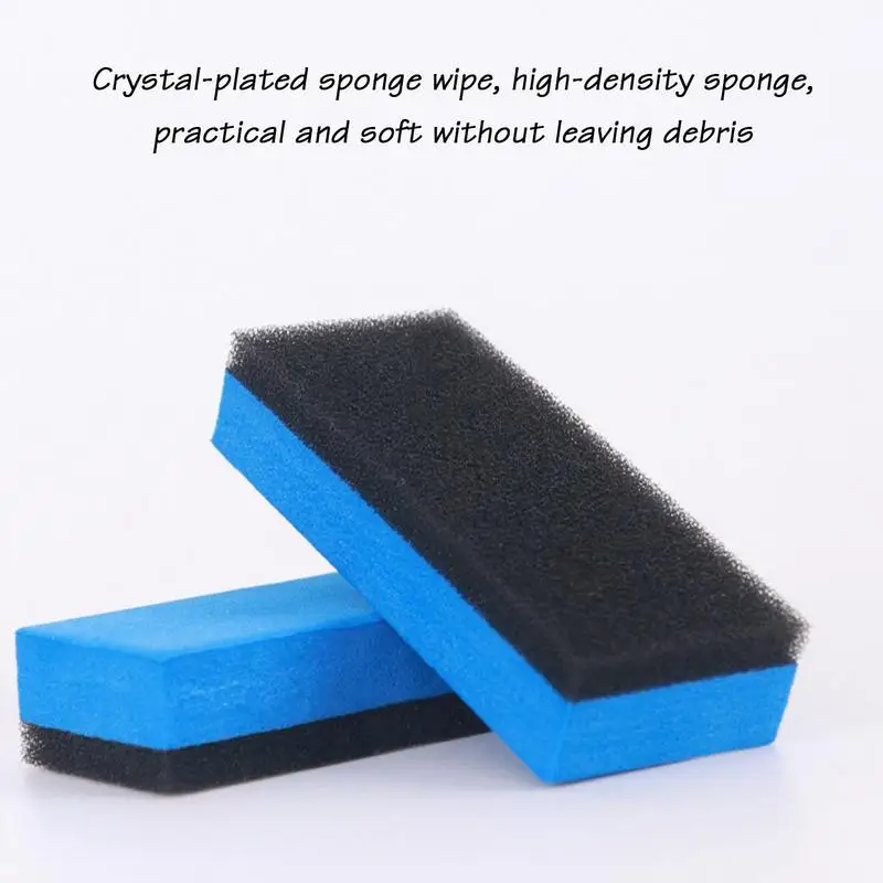 

2/3/5/10PCS Car Ceramic Coating Sponge Applicator Glass Nano Wax Coat Sponges Blue Sponge Automobile Car Cleaning Brush