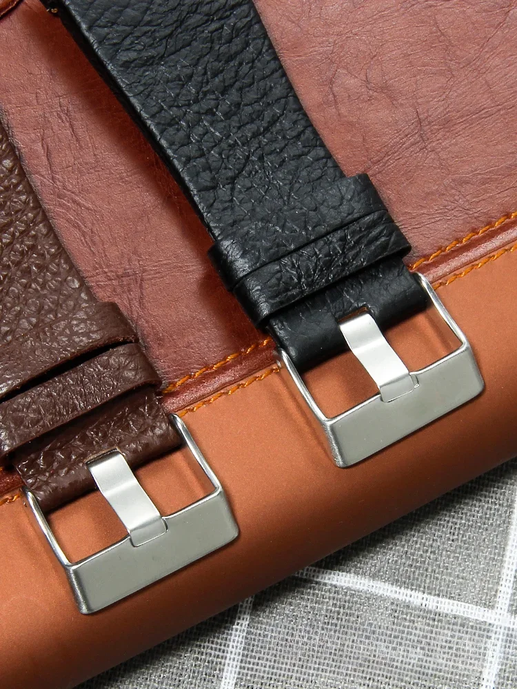32mm Cowhide Concave Interface Men's Watch Band for Diesel