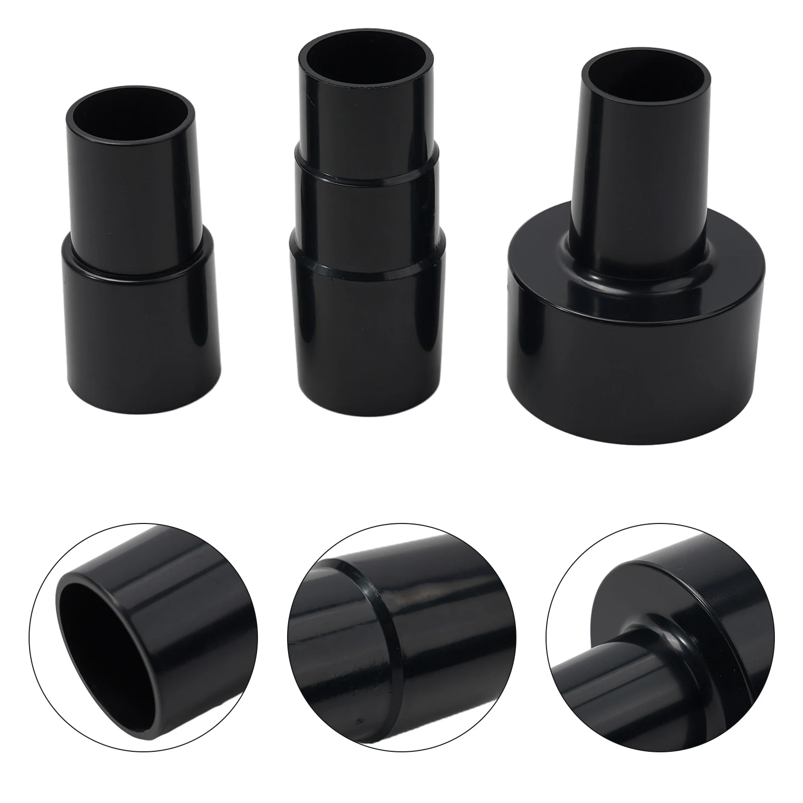 

3pcs Hose Adapter Set 2.5\" To 1.5\", 1.5\" To 1.25\" Wet/Dry Robot Vacuum Cleaner Access Household Cleaning Tool Spare Parts
