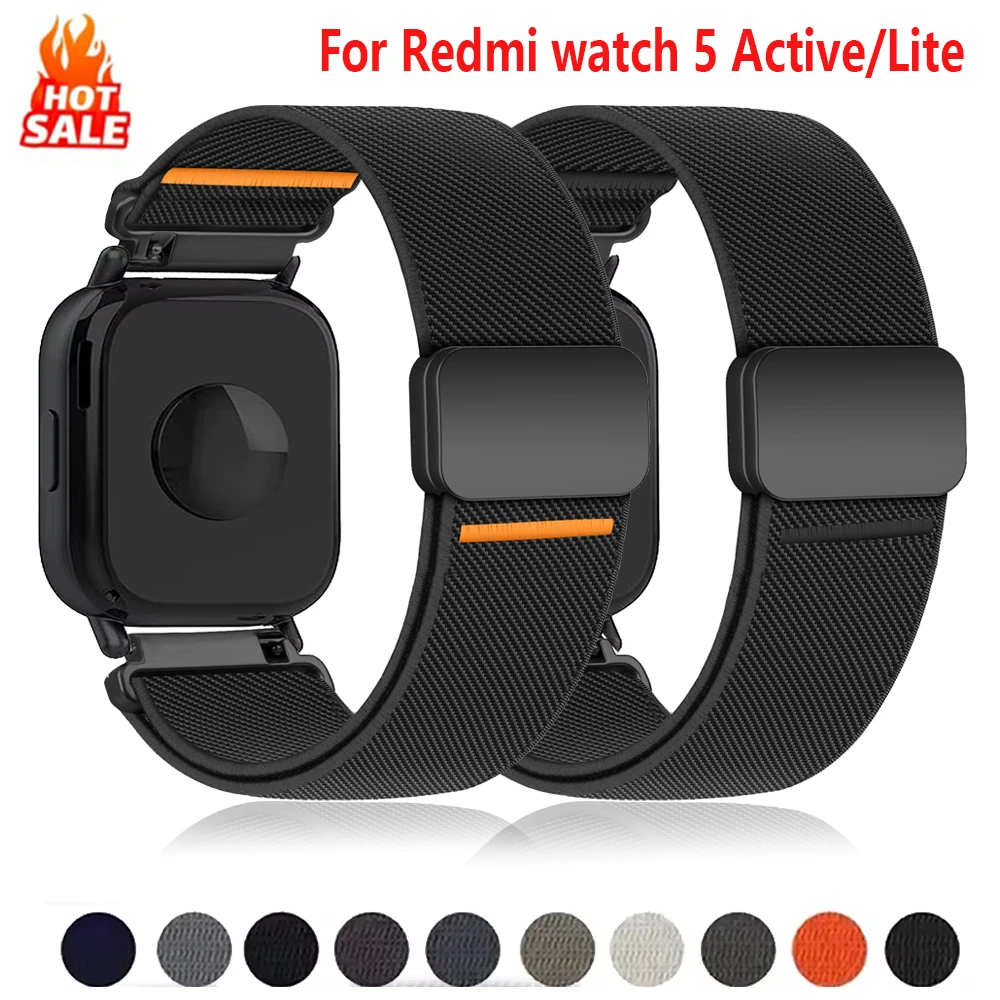 Elastic Magnetic Nylon Bracelet - 22mm Watch Strap