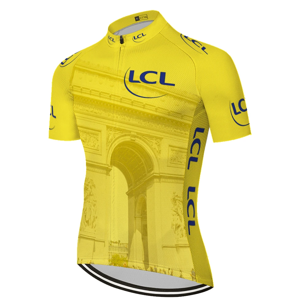 France Tour Cycling Jersey TDF 2023 Short Sleeve Yellow Cycling Clothing Road Bike Shirt Bicycle Tops MTB Wear Uniform Maillot 6