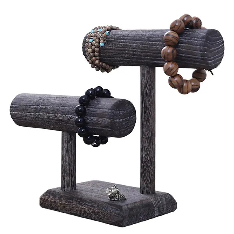 

Стойка Т-образная из массива дерева для изготовления старых браслетов в стиле ретро