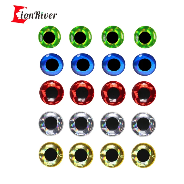 Lionriver Holographic 3D Fishing Lure Eyes Simulation Eyeball For Jig Baits  Crankbaits Artificial LuresDIY Eye Fishing Tackle - AliExpress