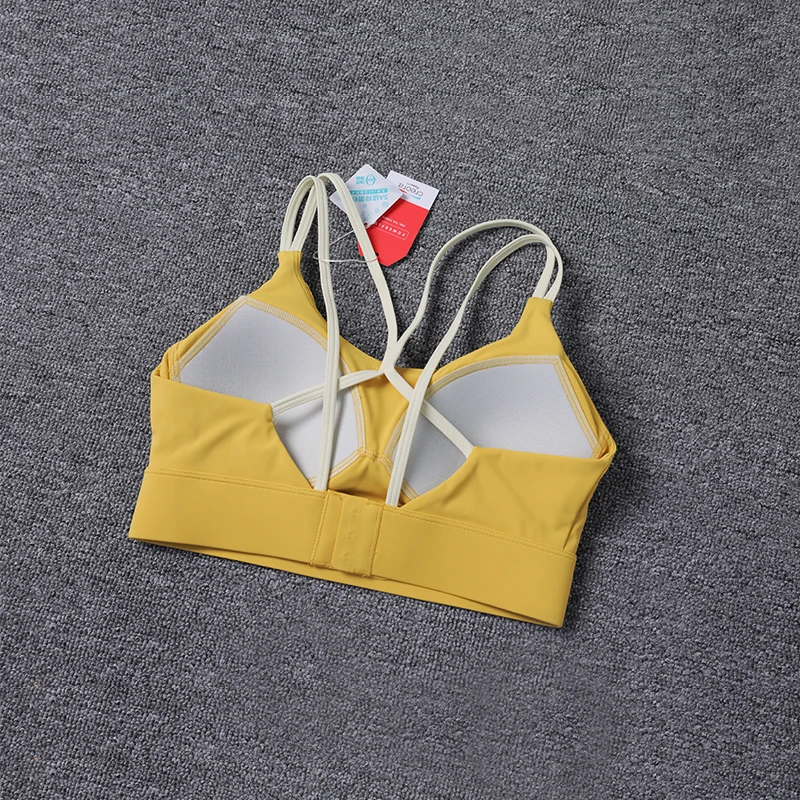 جديد المرأة الرياضة الصدرية مبطن دون عظام عبر الظه...