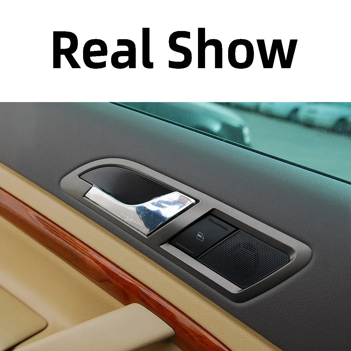 VW Passat B5.5 2006-2008 Superb 1 3U 2001-2007 3U1837221D 3U1837222D 용 새로운 회색 전면 후면 내부 도어 핸들 트림 x1