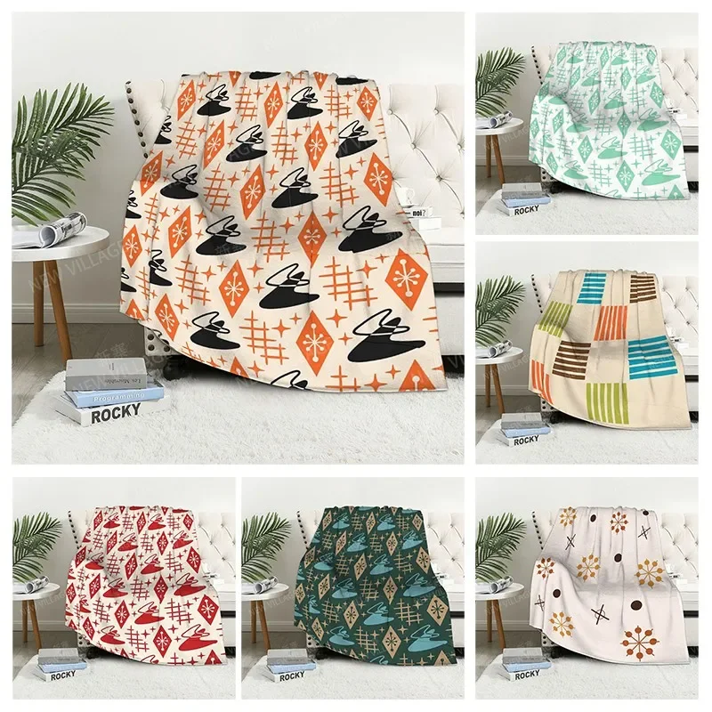 

Plaid sofa for Knee blankets warm winter bed cover throw blanket Decor boho warm fleece Nordic Vintage geometry Soft and hairy