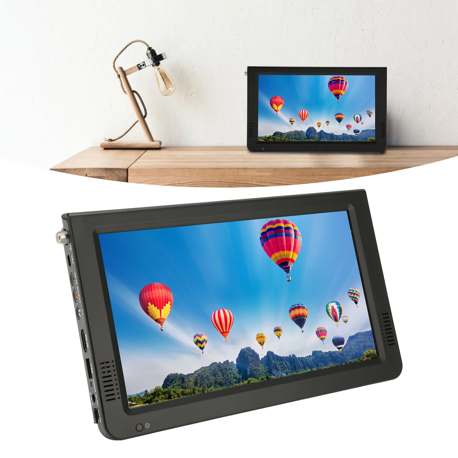 Portable TV Portable TV 10 Inch High Sensitivity Tuner Rechargeable ATSC Digital for Car Outdoor Rechargeable ATSC Digital