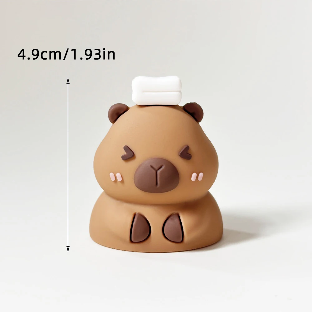 Charming Capybara Cake Topper Set for Celebrations and Decor
