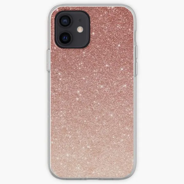 Ombre Rose Gold Pink Glitter Look Custodia Per Telefono Sparkl Personalizzabile Per Iphone X Xs Xr Max 11 12 13 14 Pro Max Mini 6 6S 7 8 Plus
