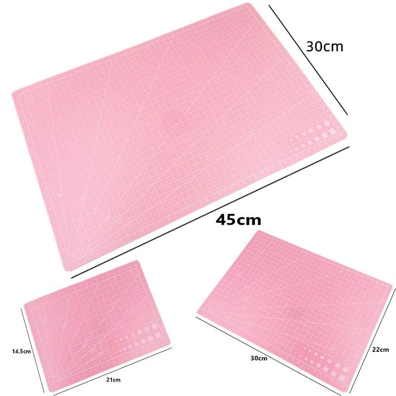 A3 A4 A5 PVC Cutting Mat Workbench Patchwork Sewing Manual DIY Knife Engraving Leather Cutting Board Single Side Underlay cutting mat,cutting pad